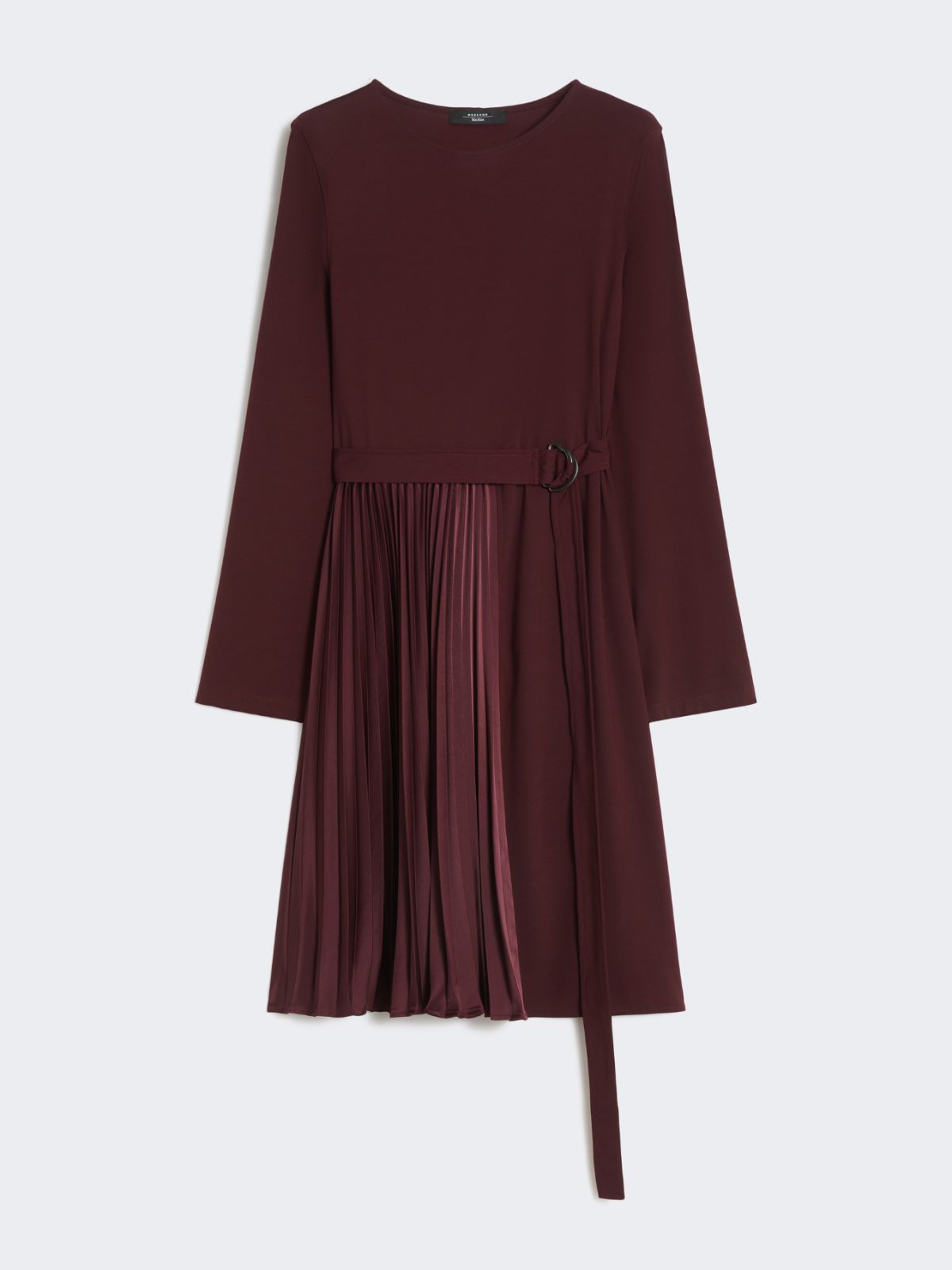 Milano-knit jersey dress - BORDEAUX - Max Mara - 4