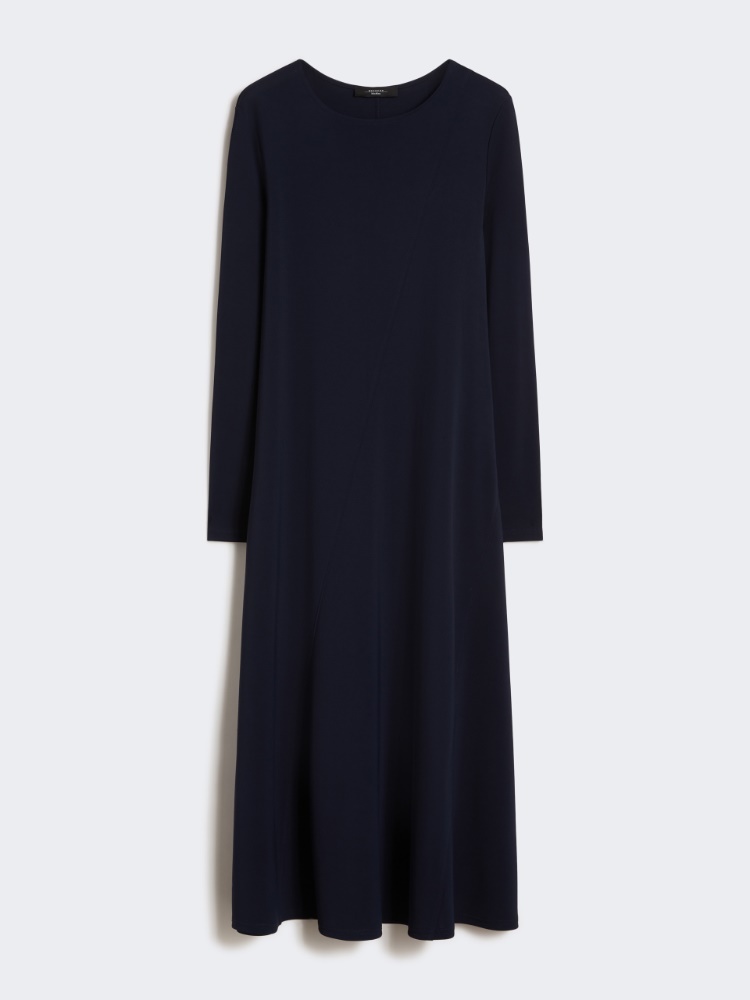 Long viscose jersey dress - NAVY - Max Mara