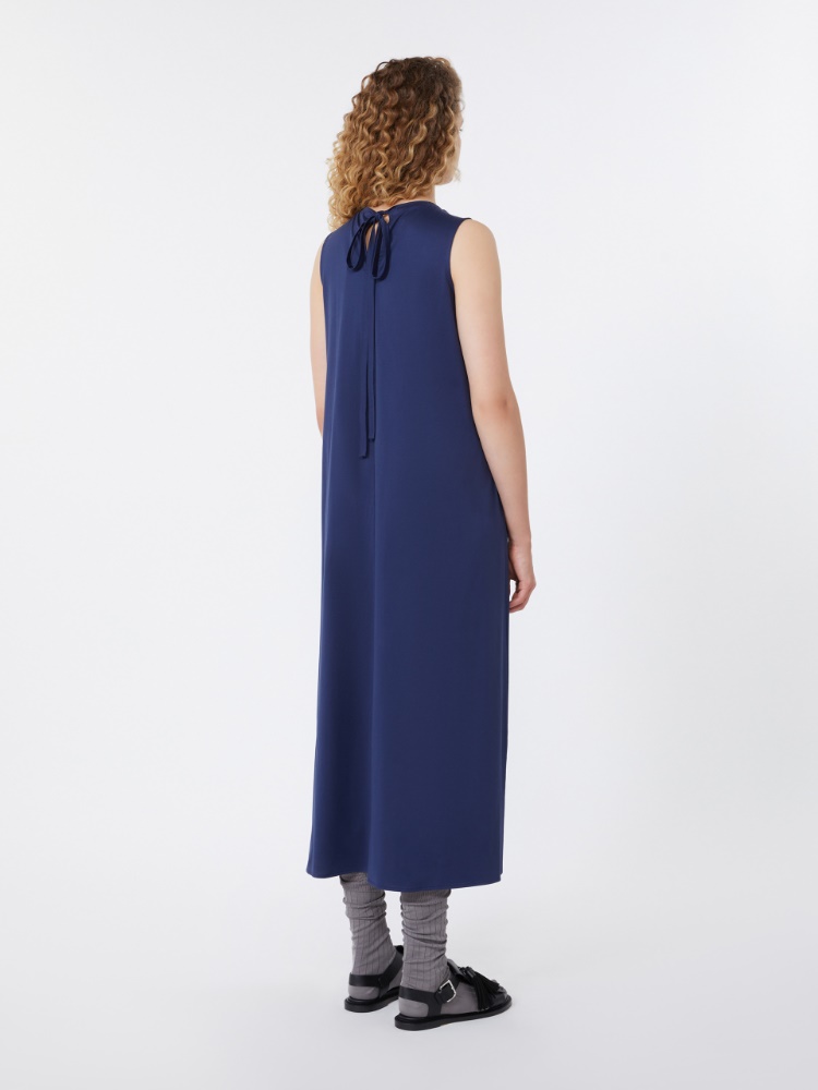 Abito fluido in jersey di cotone - BLU - Max Mara - 3