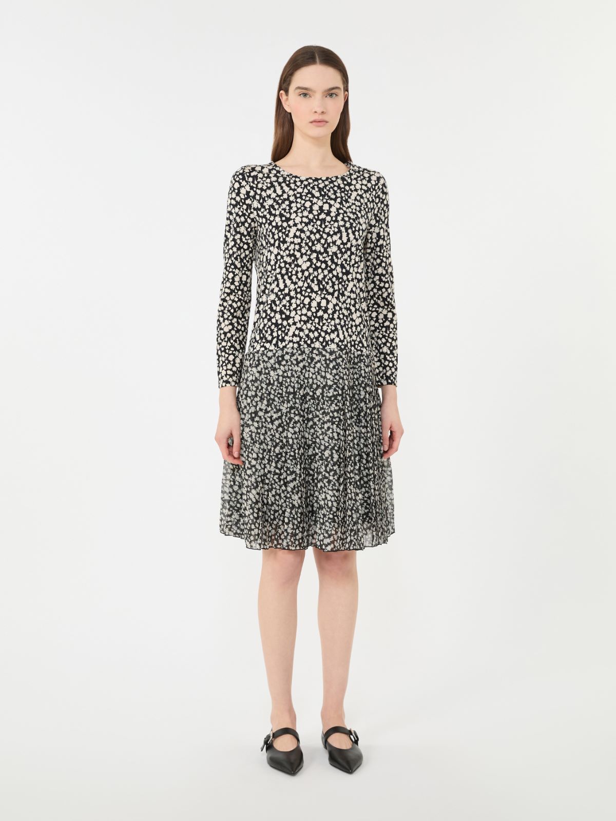 [サティラ] ビスコース ジャージー ドレス - BLACK - 2