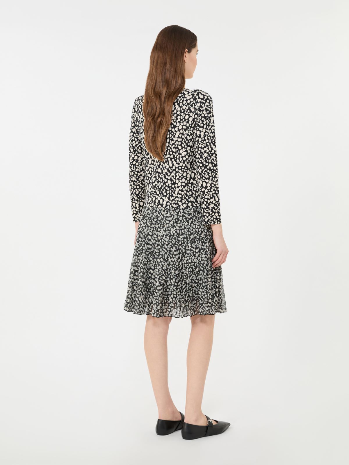 [サティラ] ビスコース ジャージー ドレス - BLACK - 3