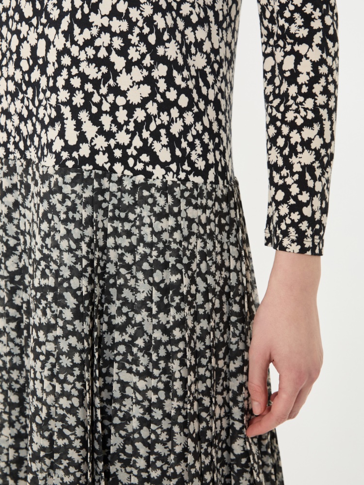 [サティラ] ビスコース ジャージー ドレス - BLACK - 4