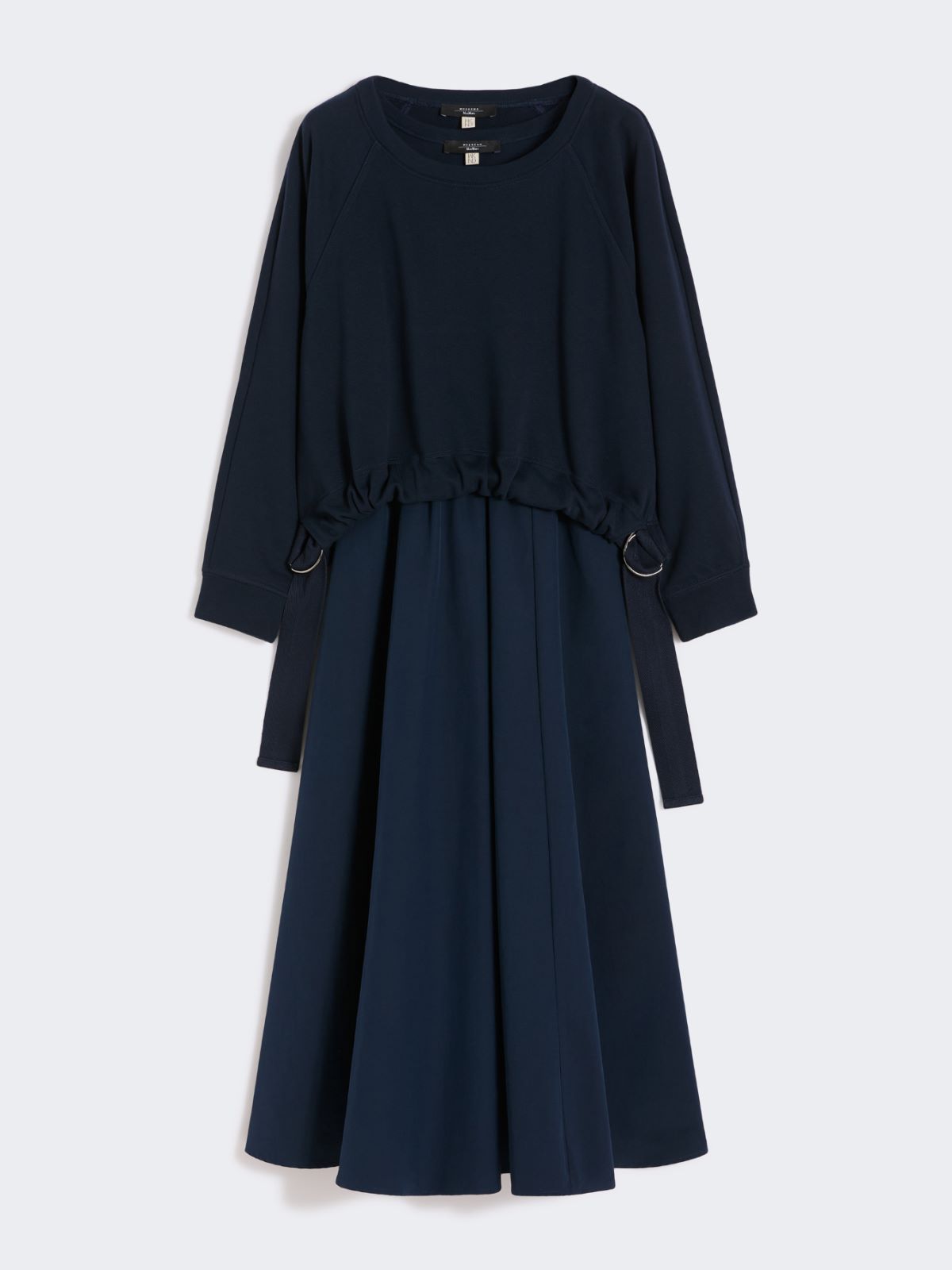 [デスティーノ] テクニカル ファブリック コットン ドレス - NAVY - Max Mara - 6