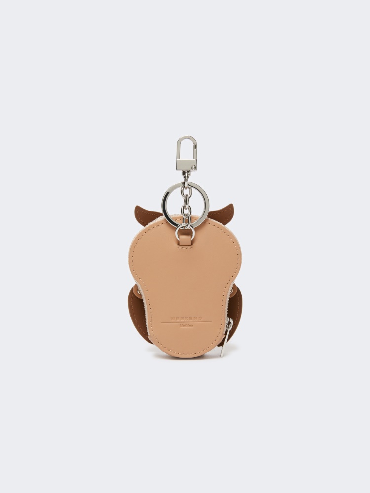 세타 레더 동전 지갑 키링 참 - BEIGE - Max Mara - 2