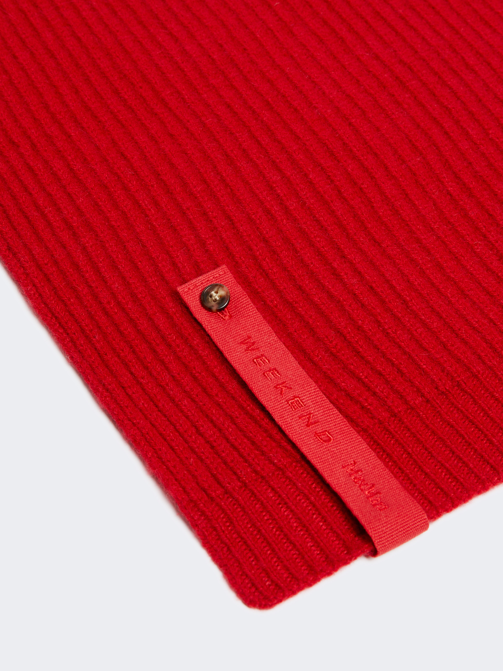 Écharpe en cachemire côtelé - ROUGE FONCE' - Max Mara - 2