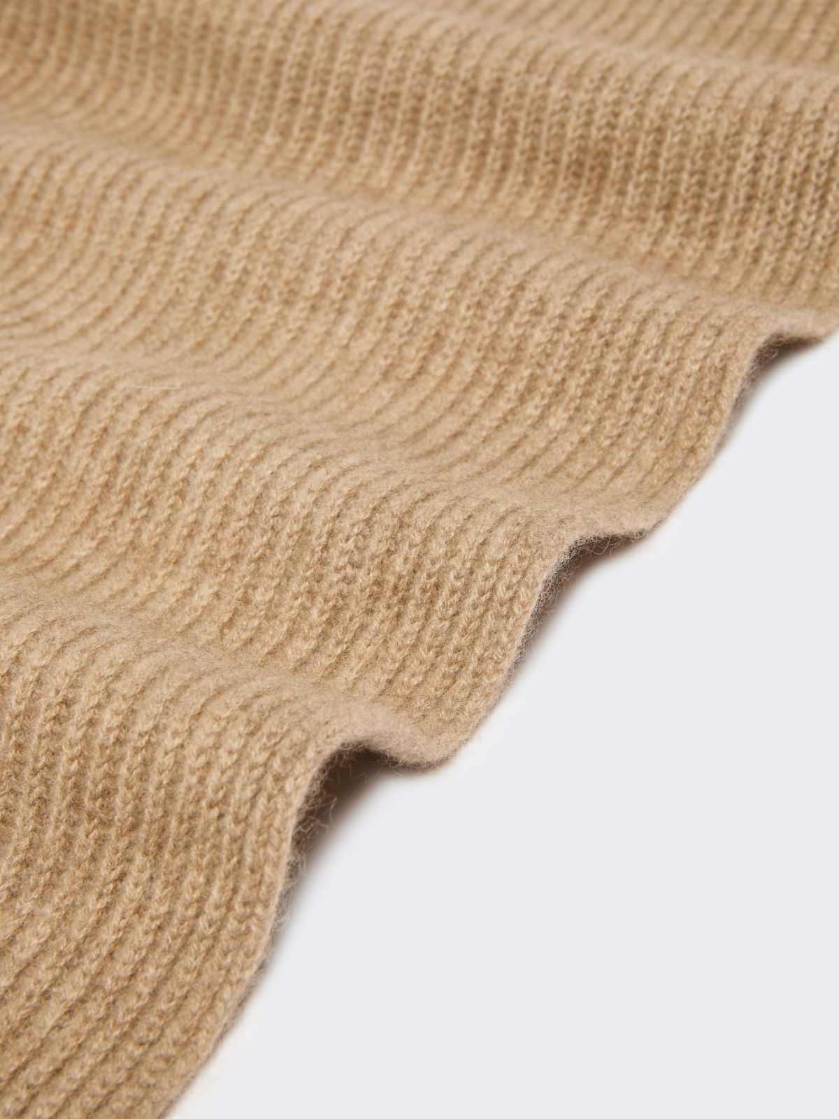 Ribbed cashmere scarf - BEIGE SHADED - Max Mara - 3