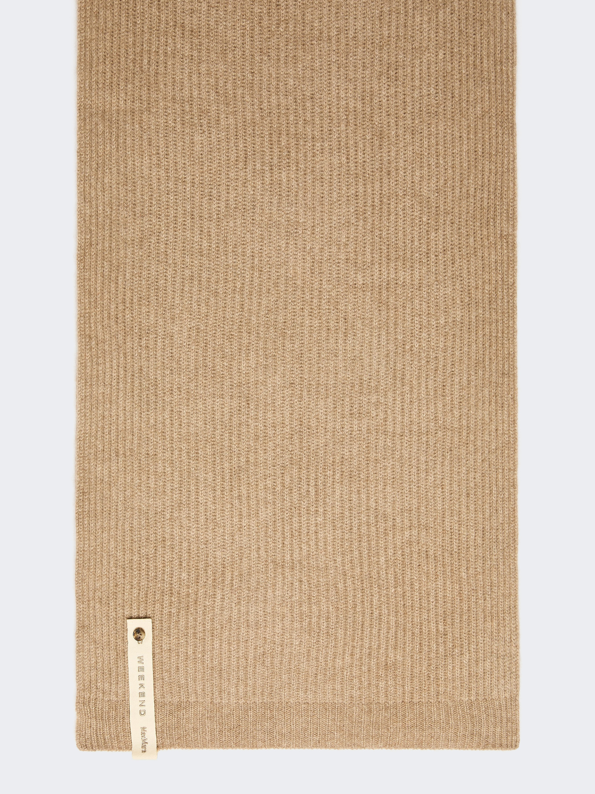 Écharpe en cachemire côtelé - MARRON BEIGE - Max Mara