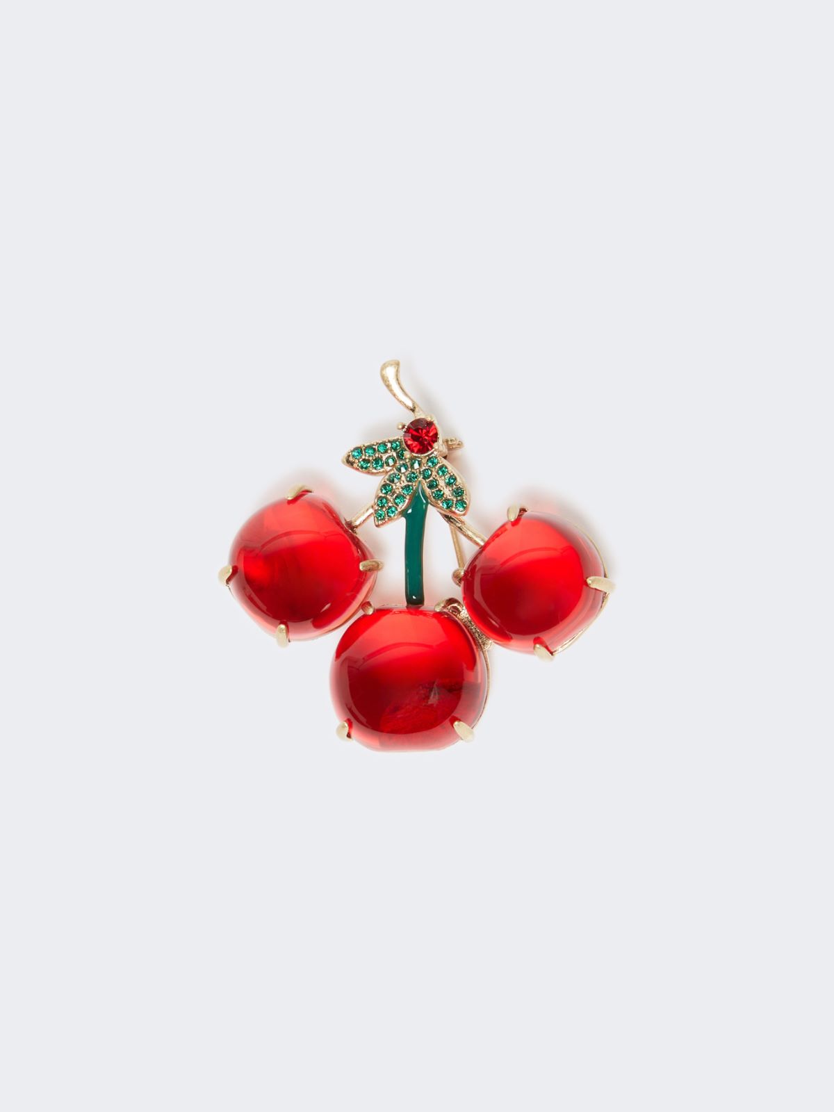 Spilla in resina e vetro - ROSSO - Max Mara - 3