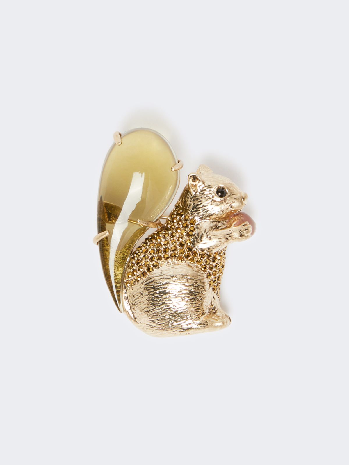 Resin and glass brooch - BROWN - Max Mara - 3