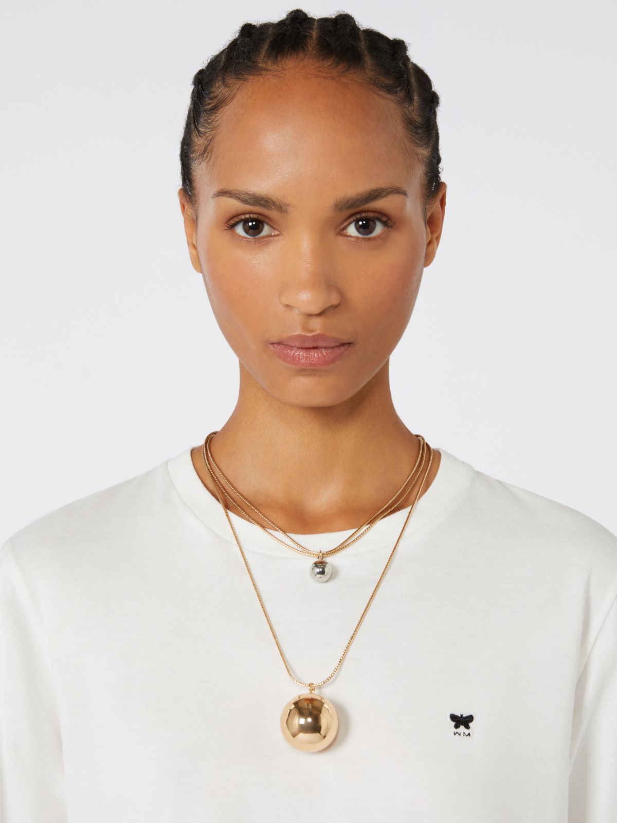 Pasticcino Bag metal necklace - GOLD - Max Mara - 8