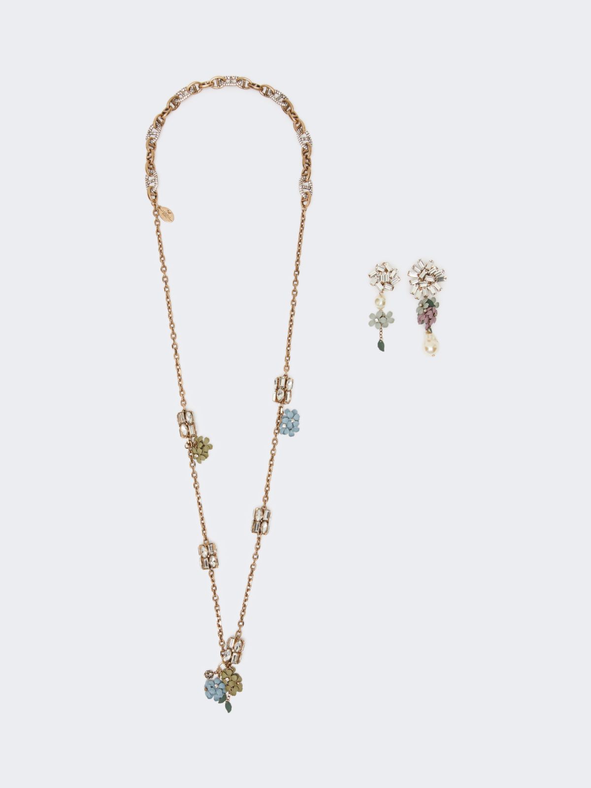 Set with flower and crystal details - GOLD - Max Mara - 8