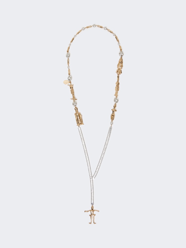 Long necklace with pendant - GOLD - Max Mara