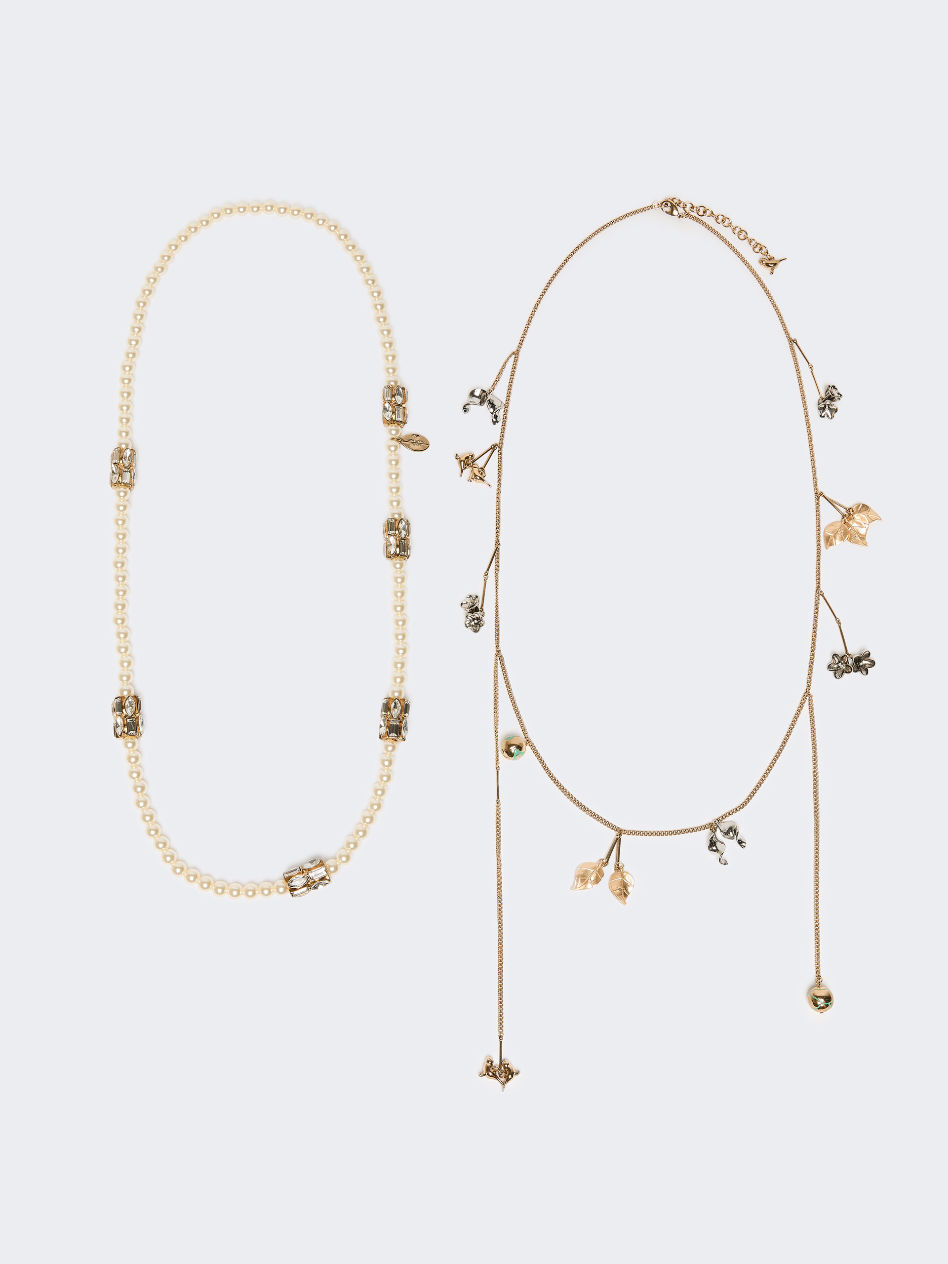 Set of metal and glass necklaces - EMERALD - Max Mara