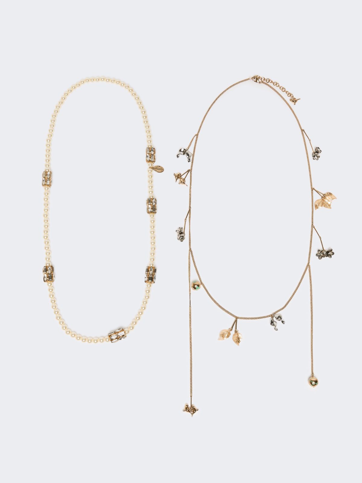 Set of metal and glass necklaces - EMERALD - Max Mara - 4