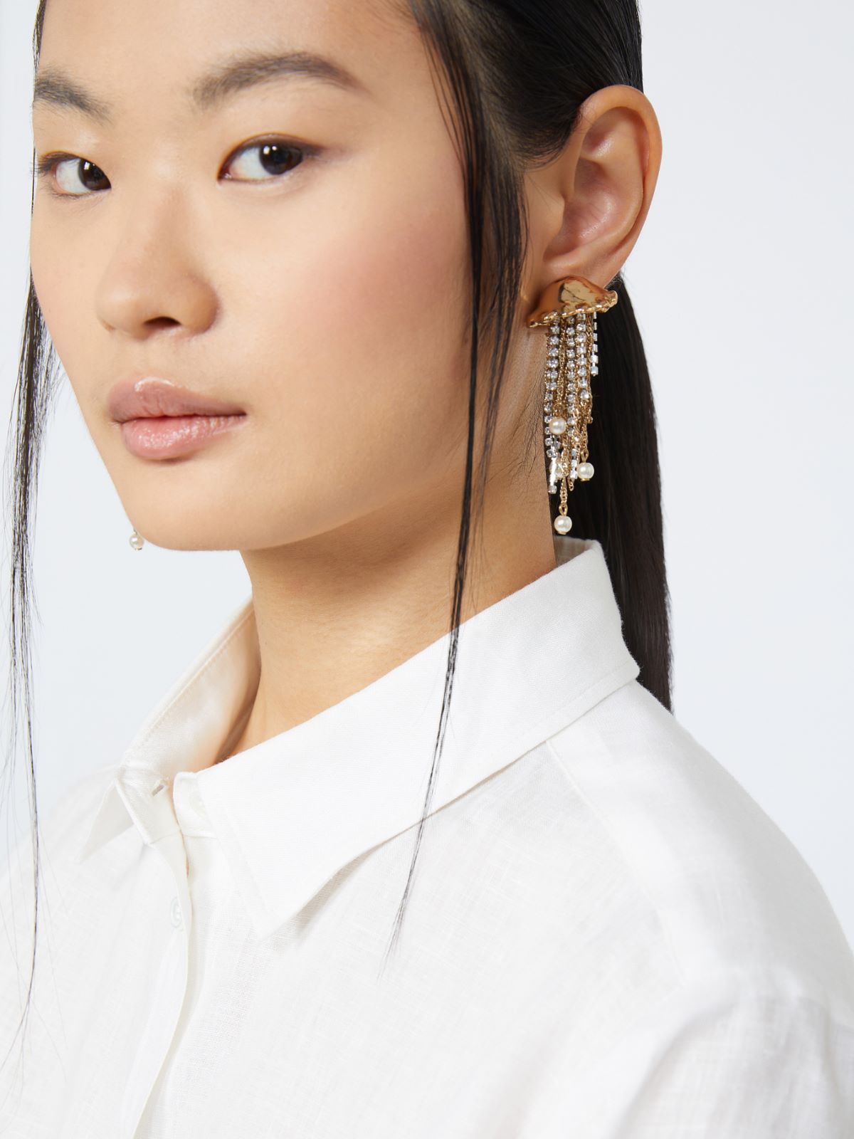 Metallic earrings - GOLD - Max Mara - 8