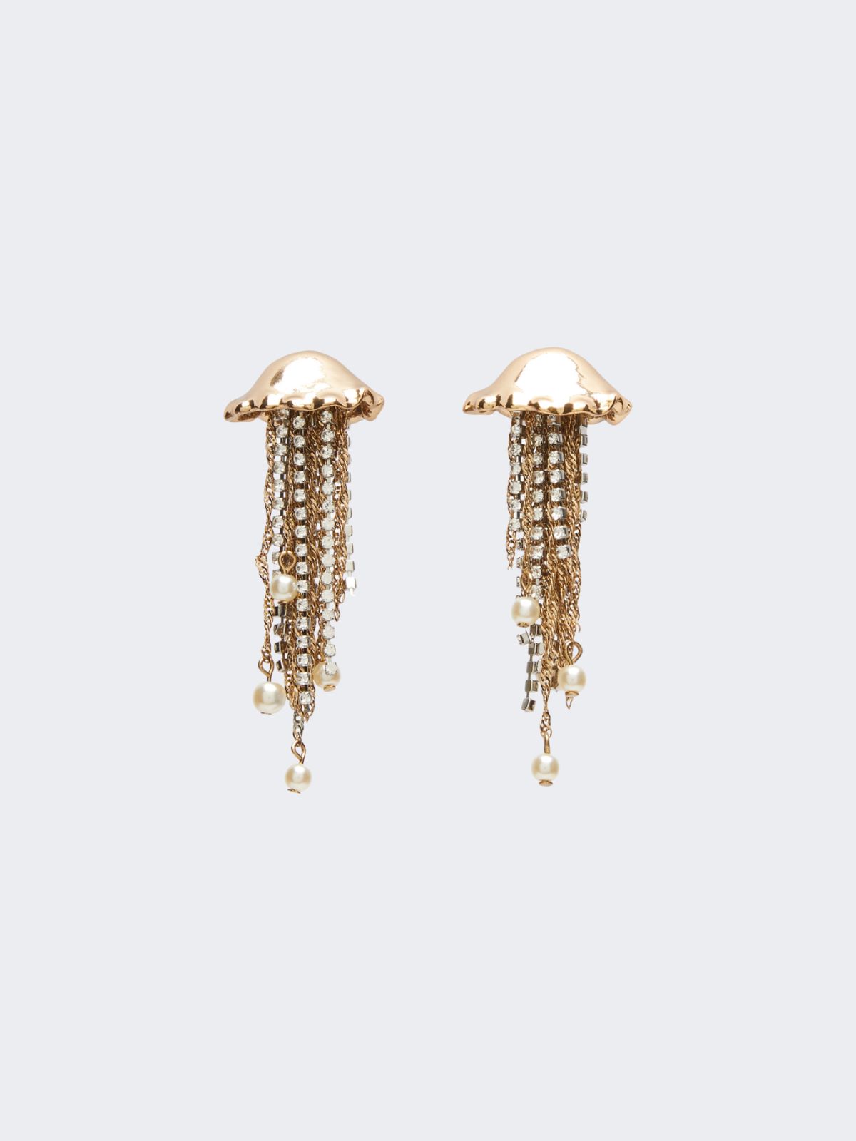 Metallic earrings - GOLD - Max Mara - 8