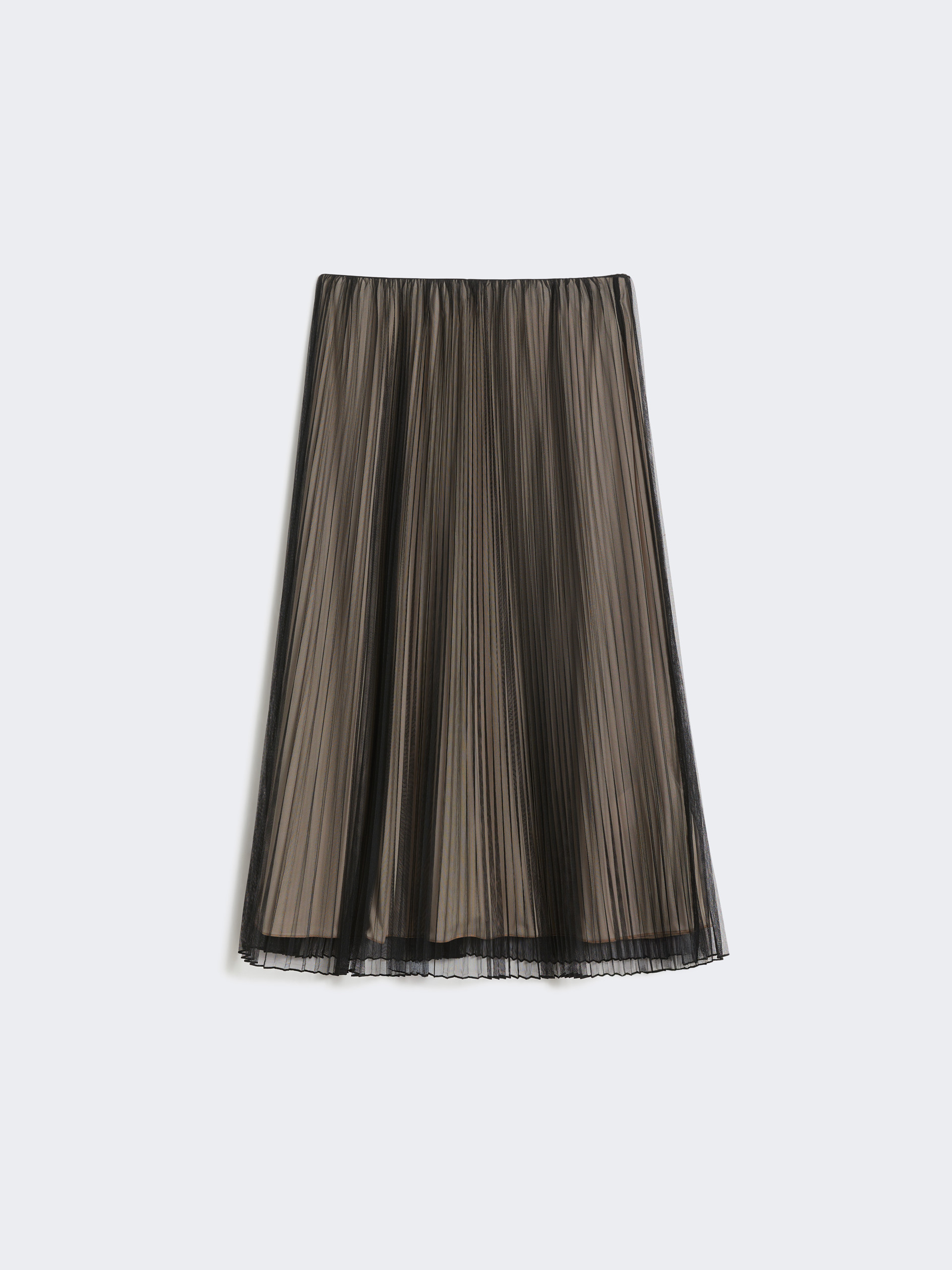 Plissé-pleated tulle skirt - BLACK - Max Mara - 4