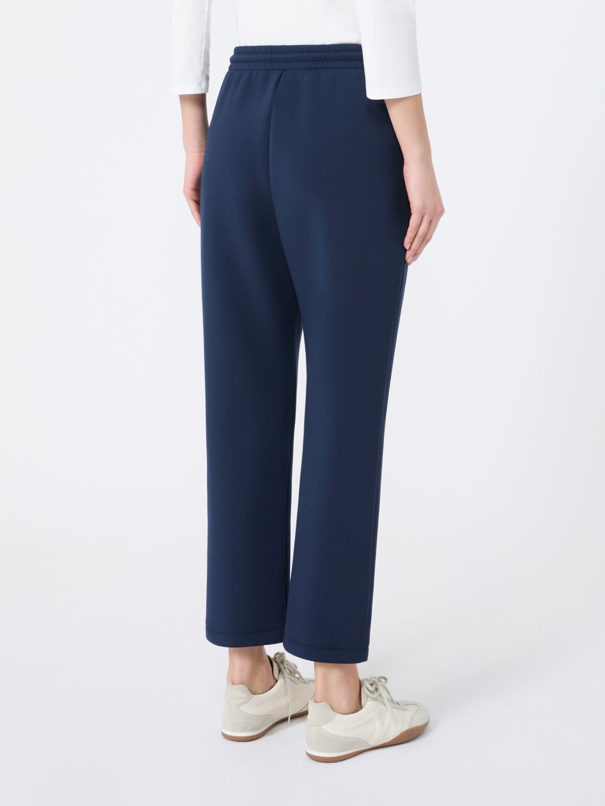 Scuba jersey trousers - NAVY - Max Mara - 5