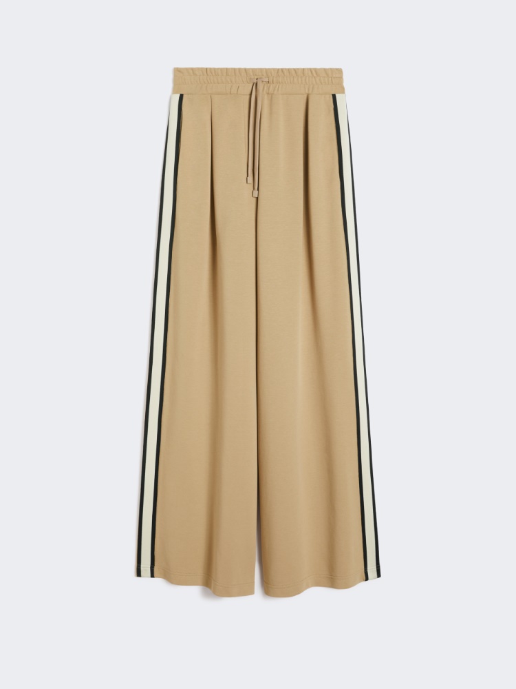Cotton jersey trousers - HAZELNUT BROWN - Max Mara