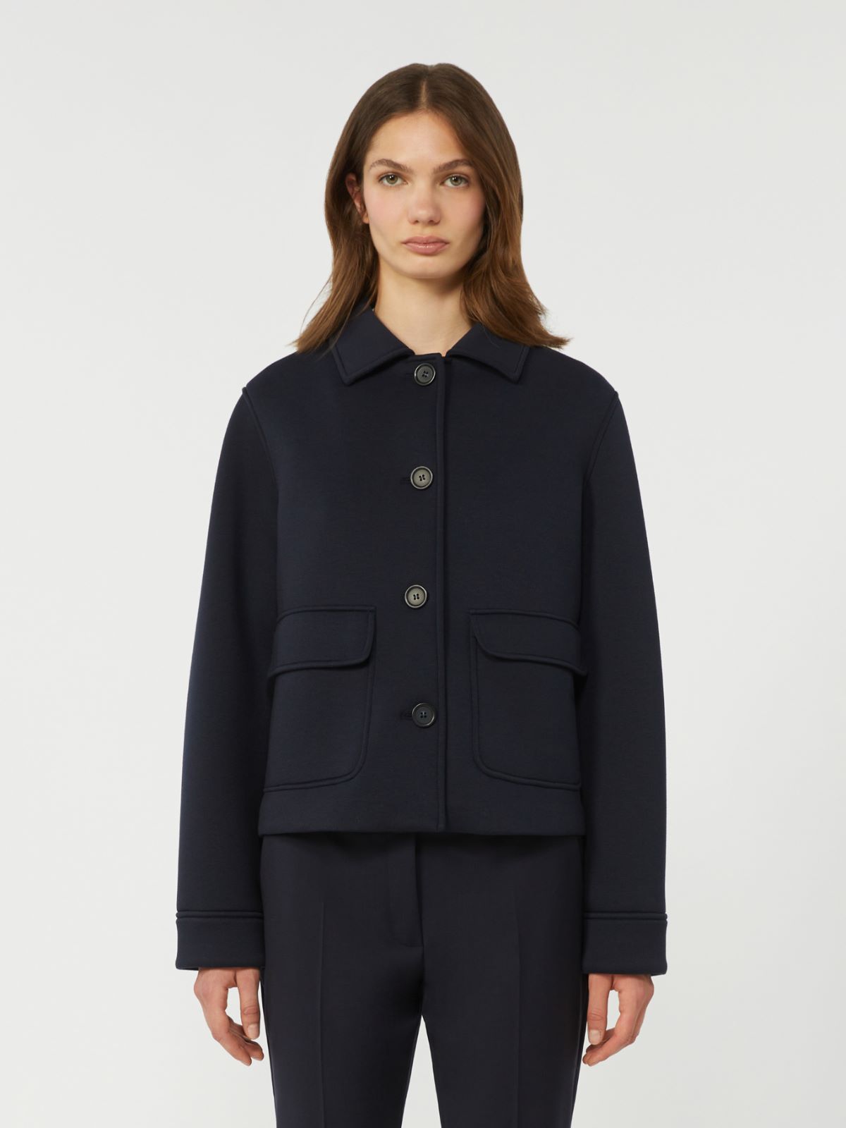 Technical jersey jacket - NAVY - Max Mara - 5