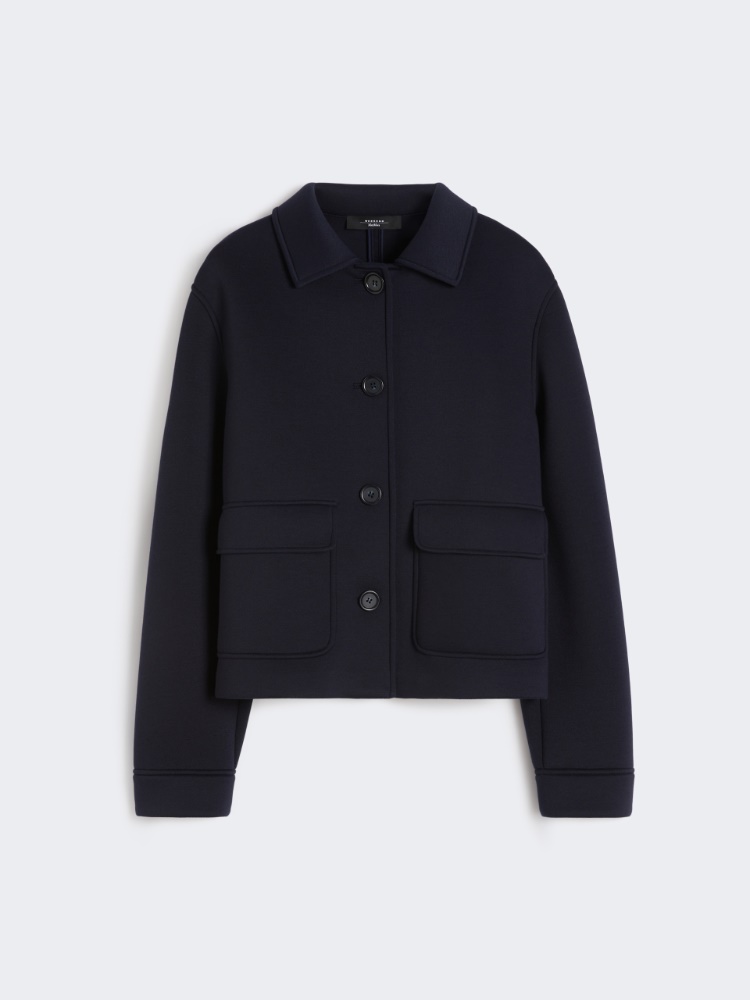 Technical jersey jacket - NAVY - Max Mara