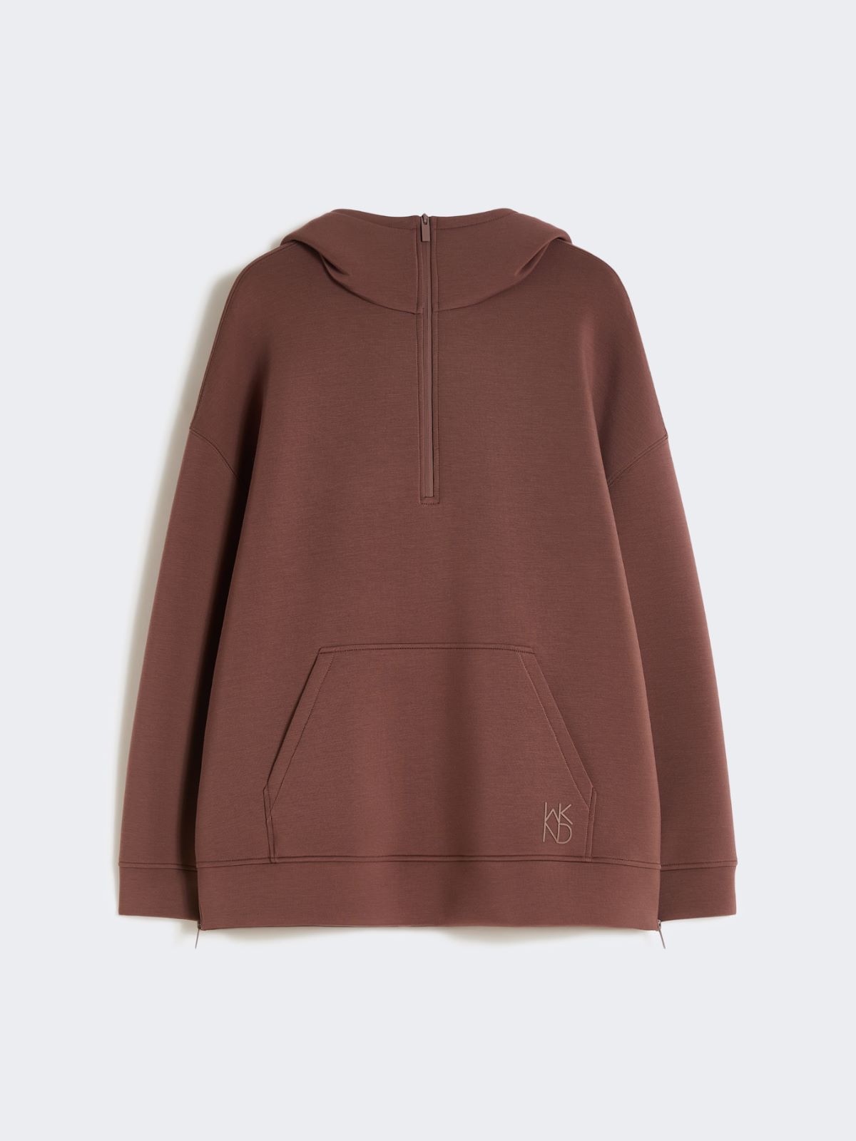Long scuba jersey sweatshirt - BROWN - Max Mara - 6