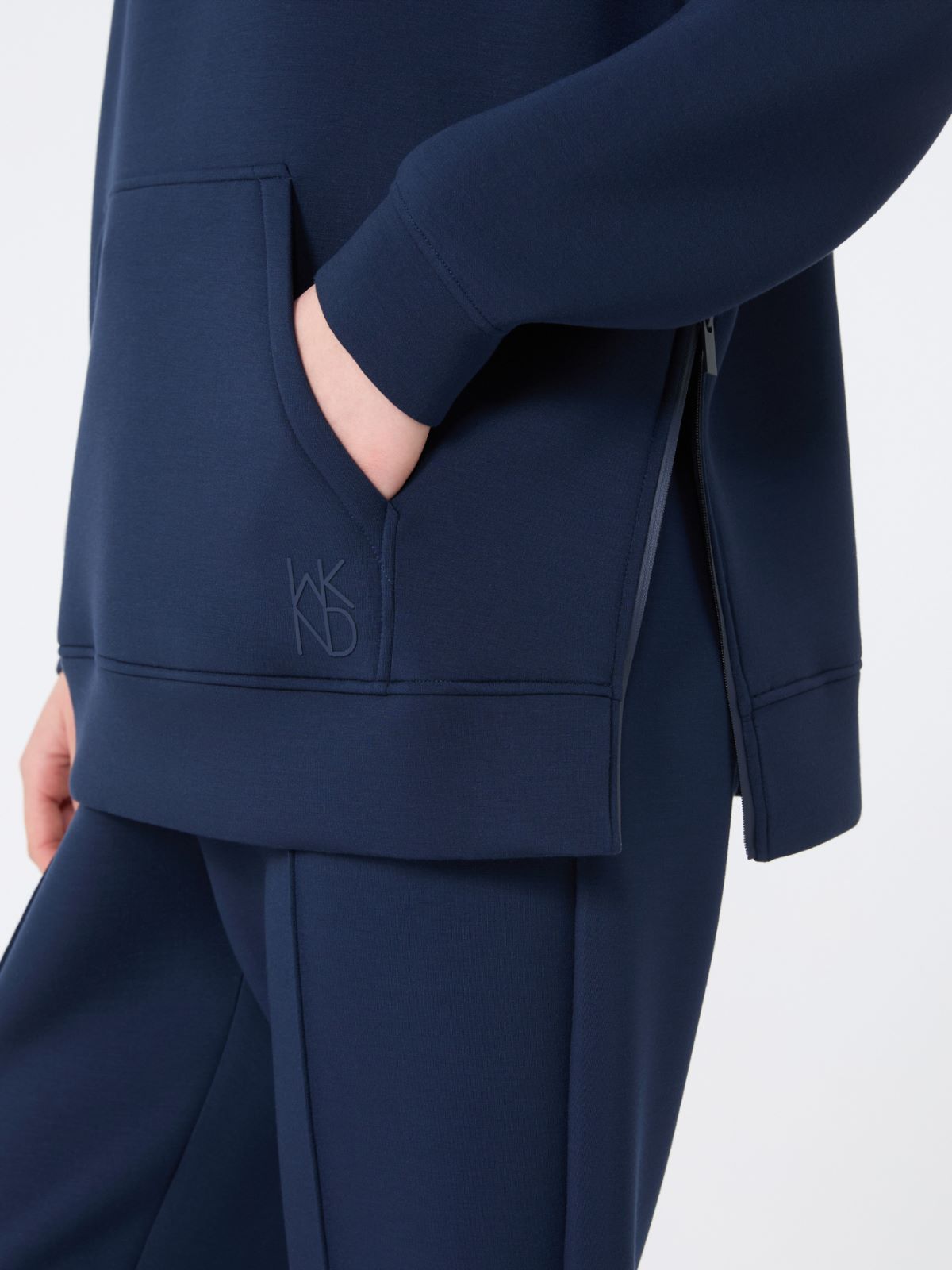 Long scuba jersey sweatshirt - NAVY - Max Mara - 10