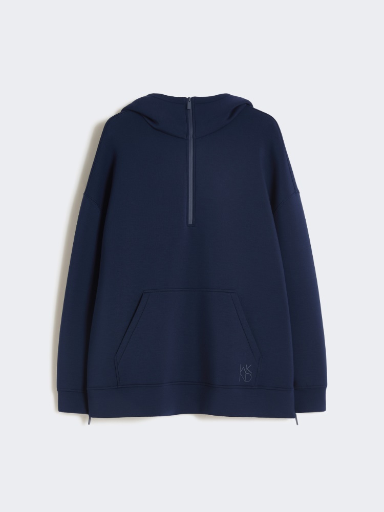 Long scuba jersey sweatshirt - NAVY - Max Mara
