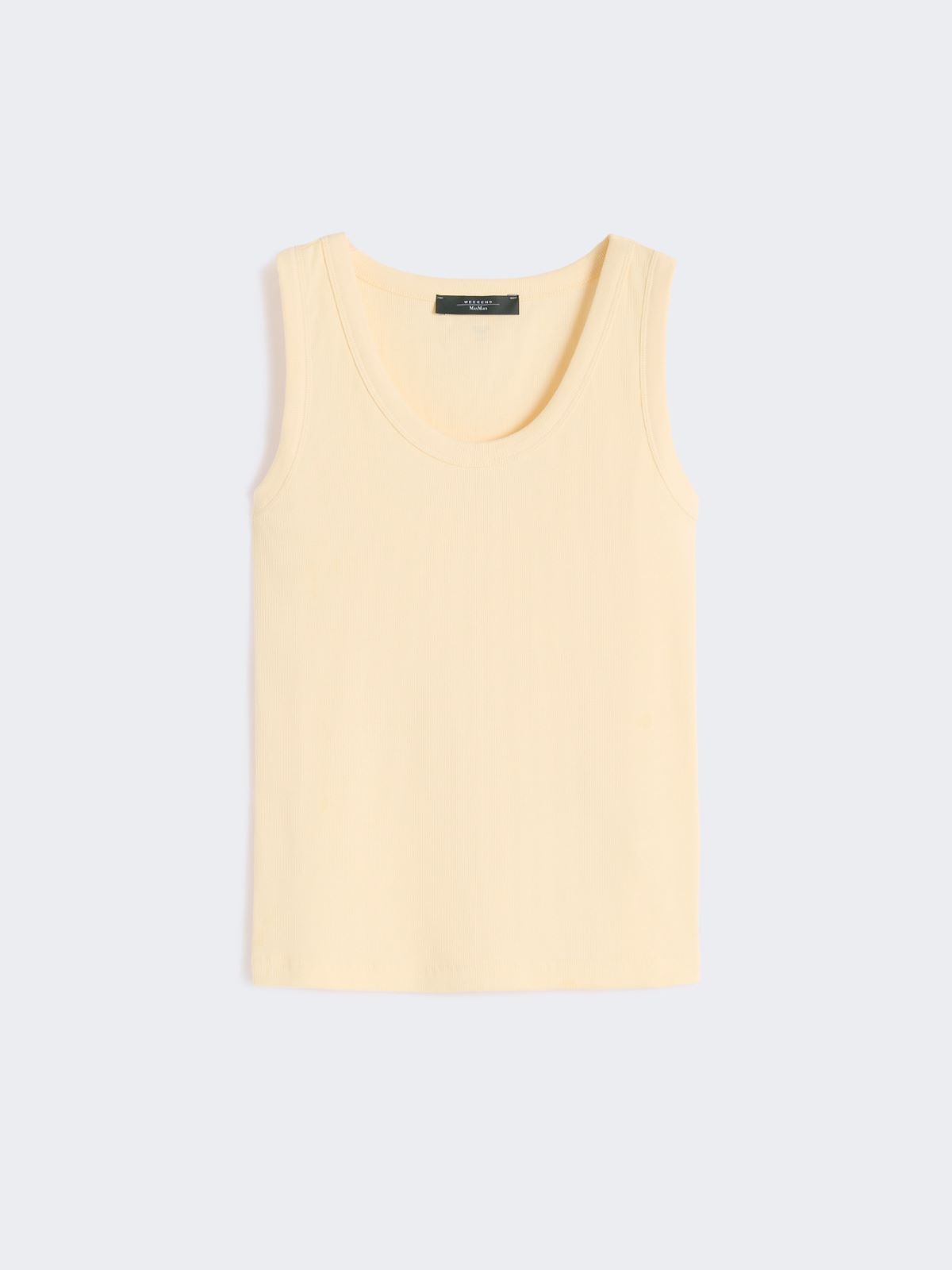 Stretch cotton top - LIGHT YELLOW - 5