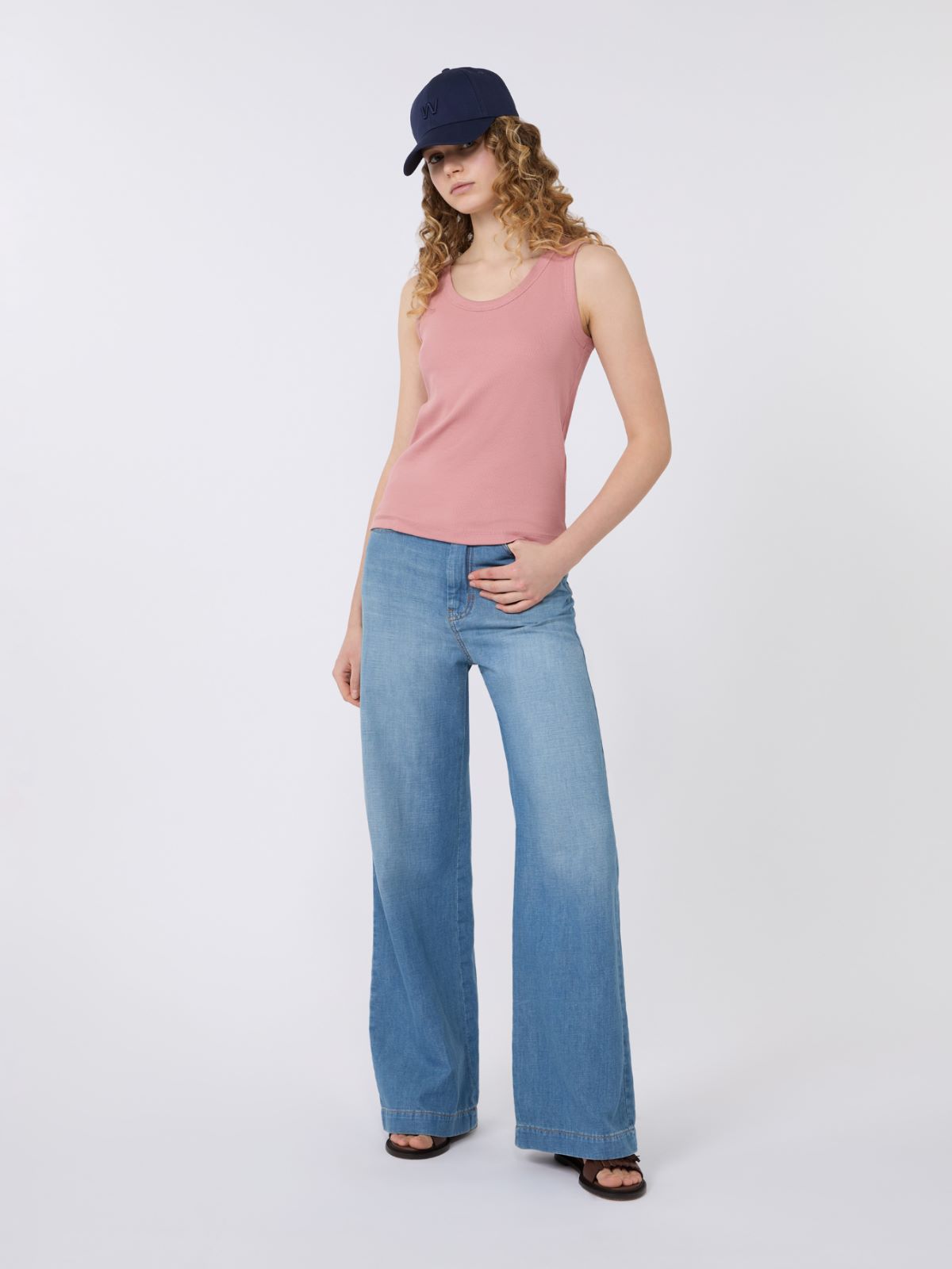 Stretch cotton top + ANTIQUE ROSE - Max Mara