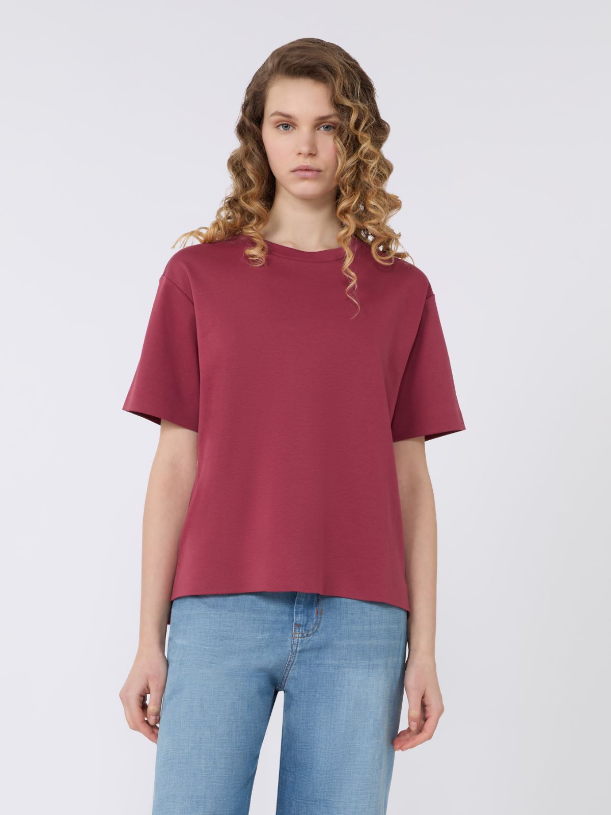Boxy-T-Shirt aus Baumwolljersey - KIRSCHE - Max Mara - 2