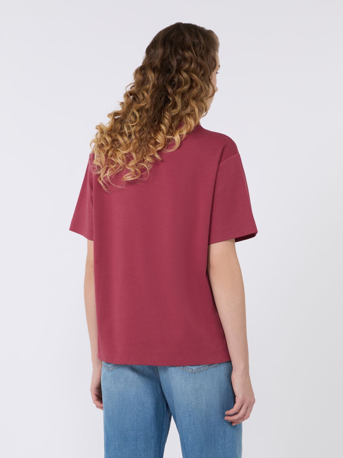Boxy-T-Shirt aus Baumwolljersey - KIRSCHE - Max Mara - 3