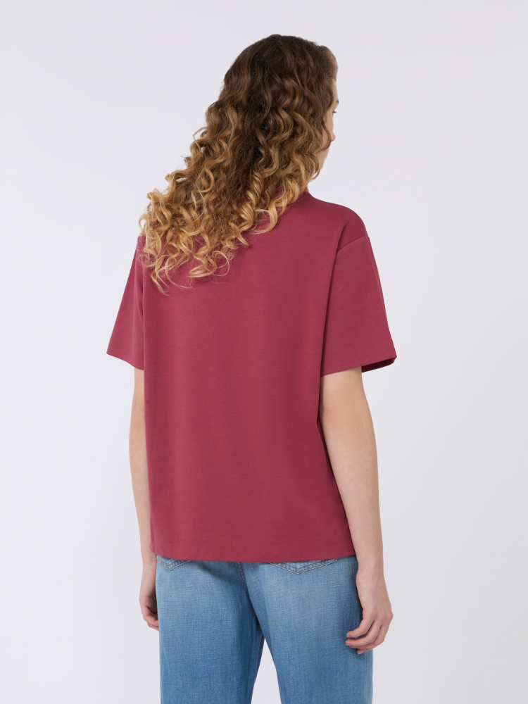 Boxy-T-Shirt aus Baumwolljersey - KIRSCHE - Max Mara - 3