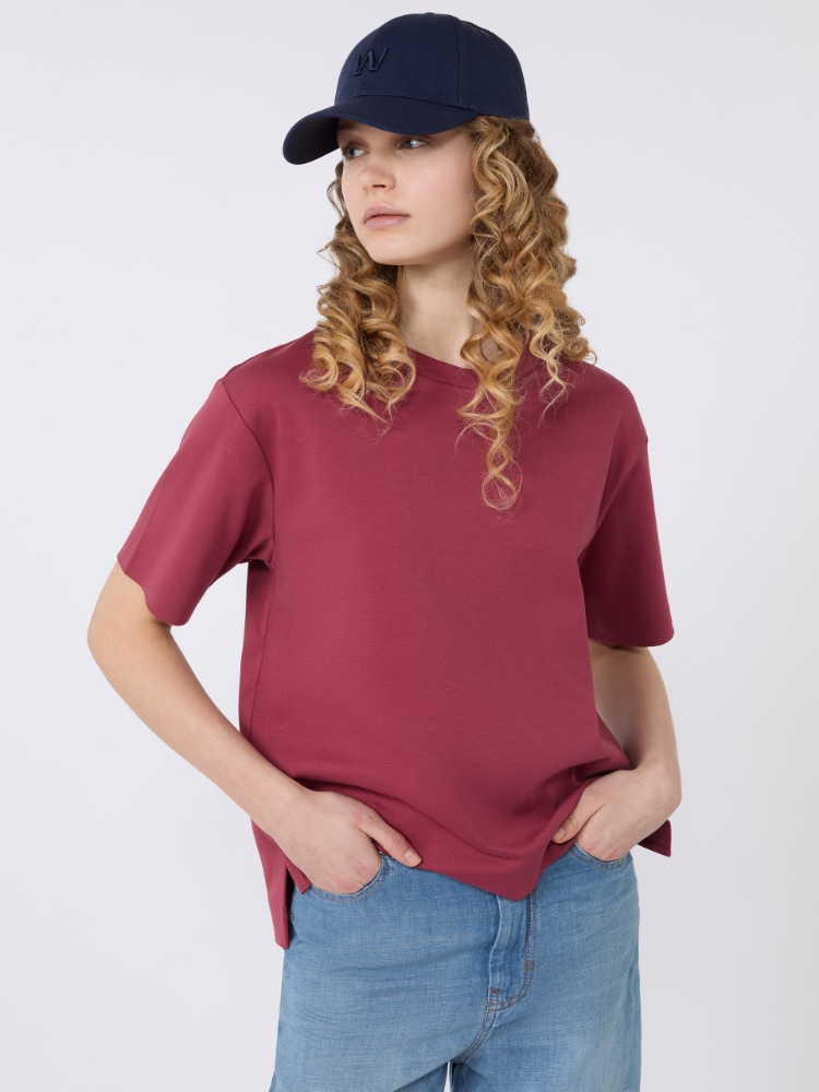 Boxy-T-Shirt aus Baumwolljersey - KIRSCHE - Max Mara - 4