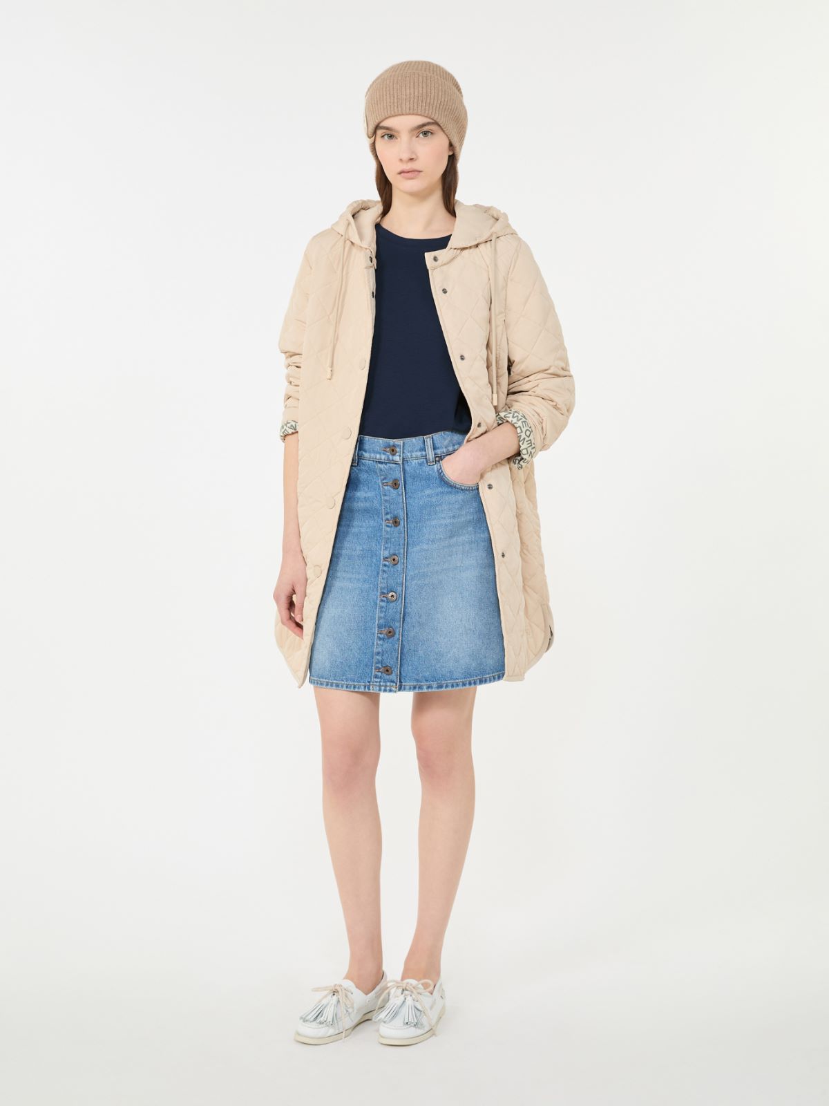 Jersey boxy T-shirt - NAVY - Max Mara - 5