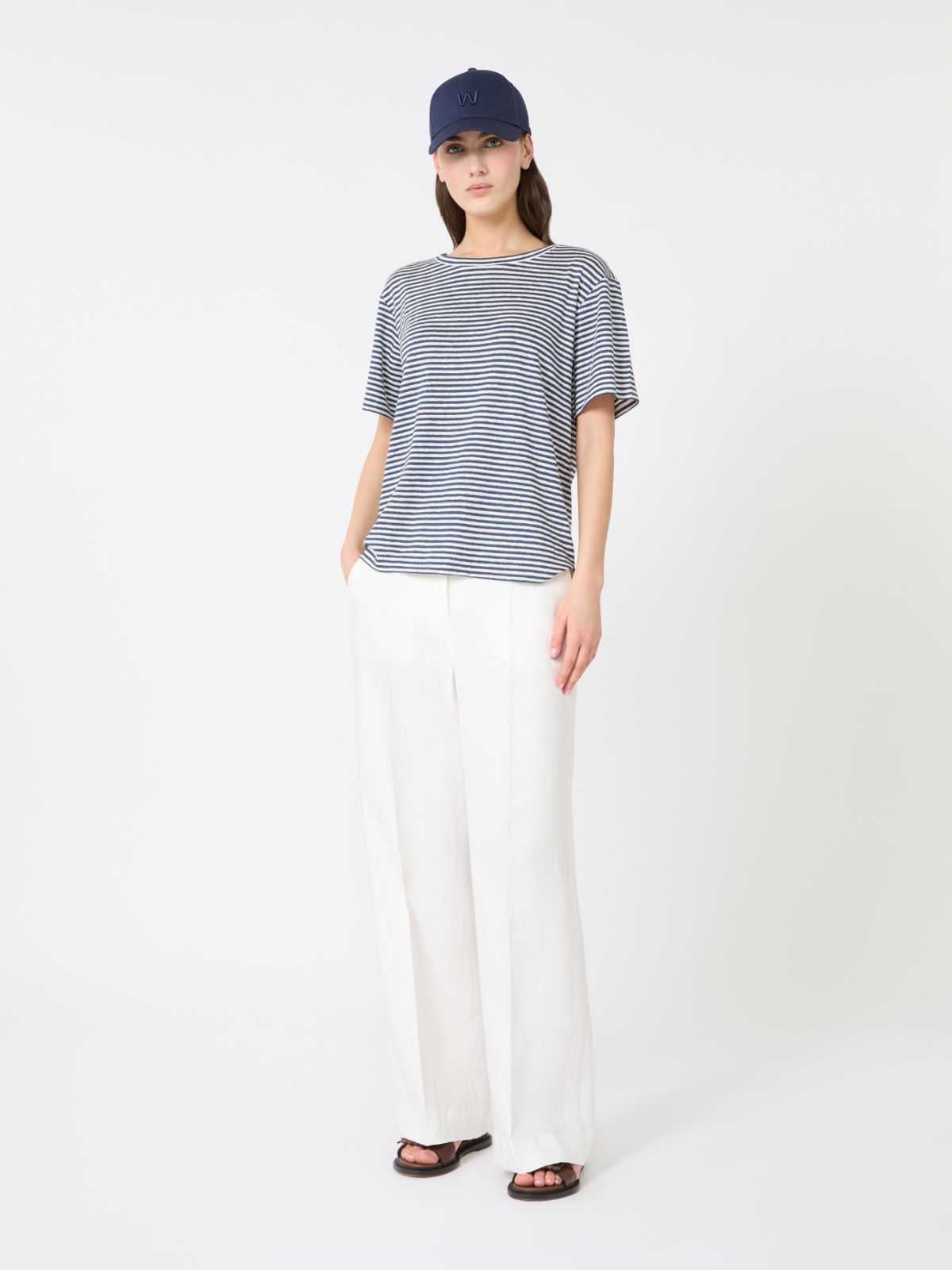 펠로타 린넨 티셔츠 - ULTRAMARINE