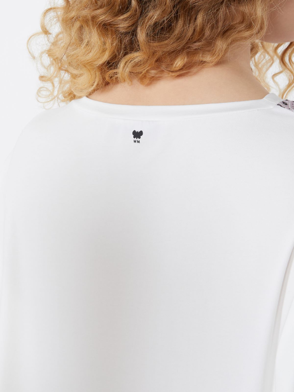 T-shirt in seta stampata e jersey di cotone stretch - MULTICOLOR - Max Mara - 5