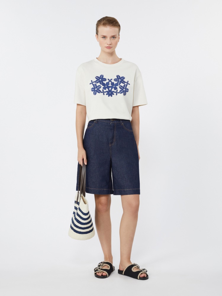 사바토 코튼 티셔츠 - ECRU