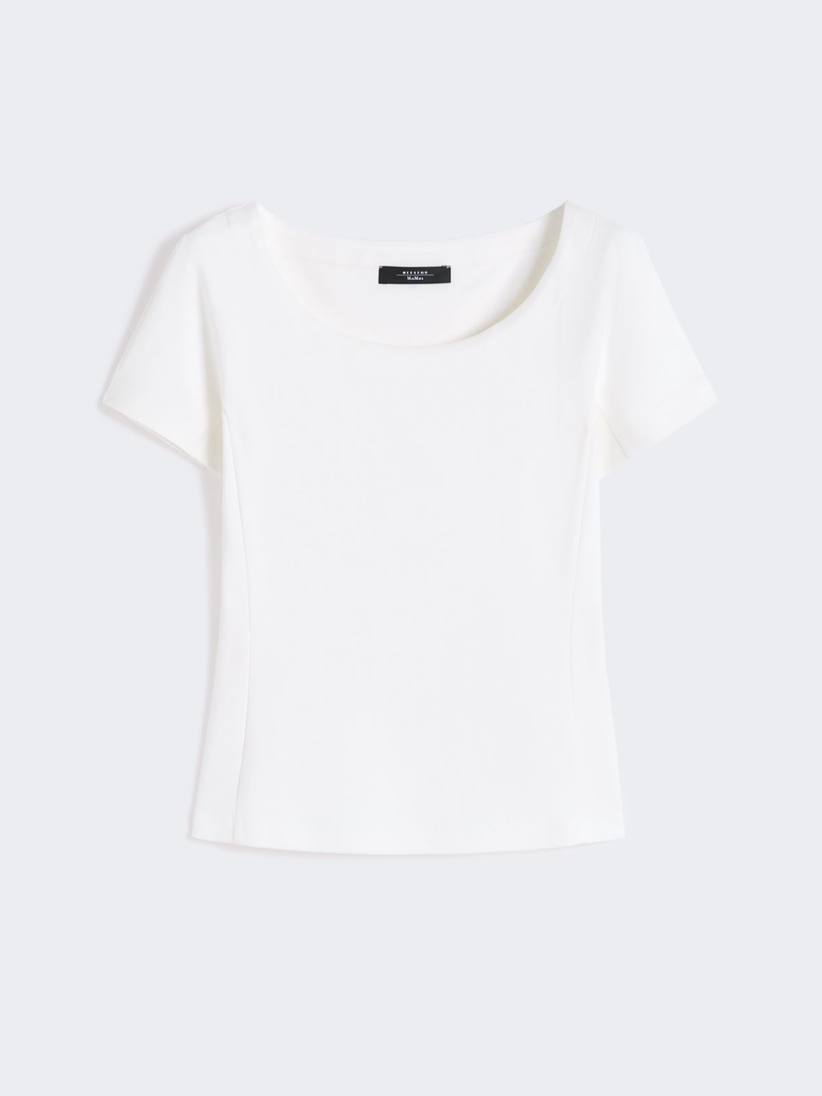 Fitted jersey top - WHITE - Max Mara - 5