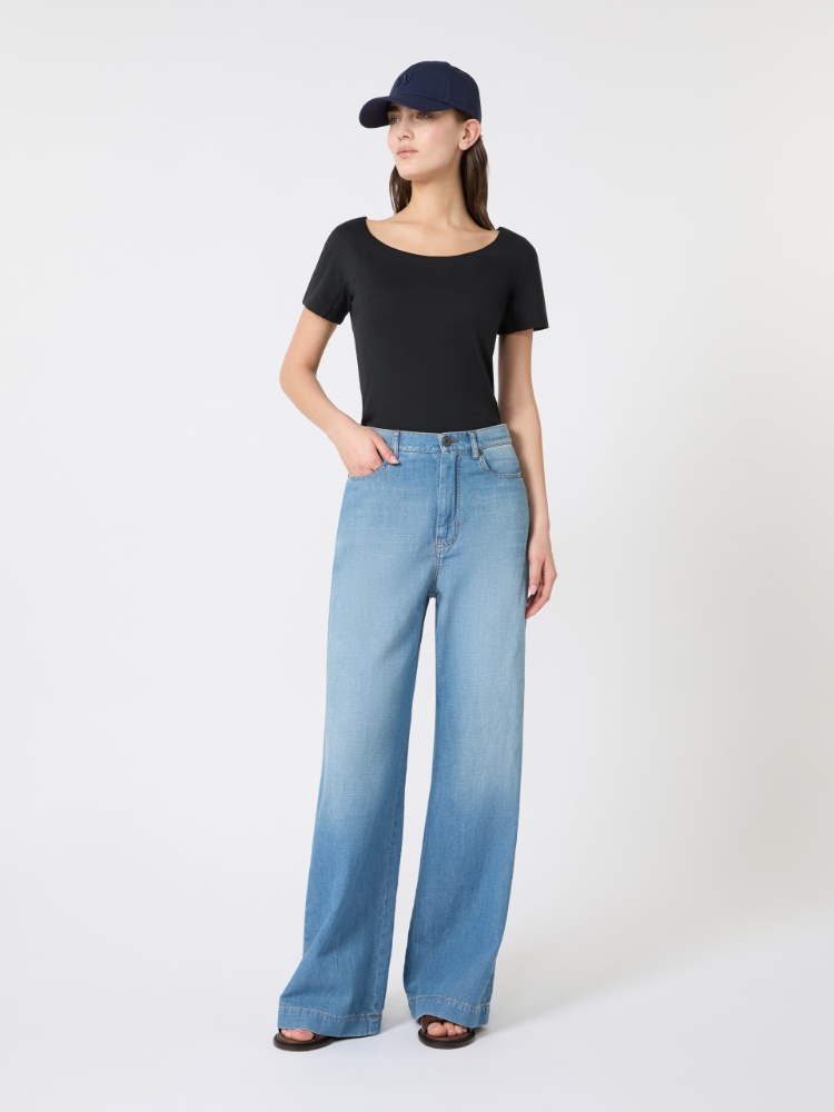 Fitted jersey top - BLACK - Max Mara - 1