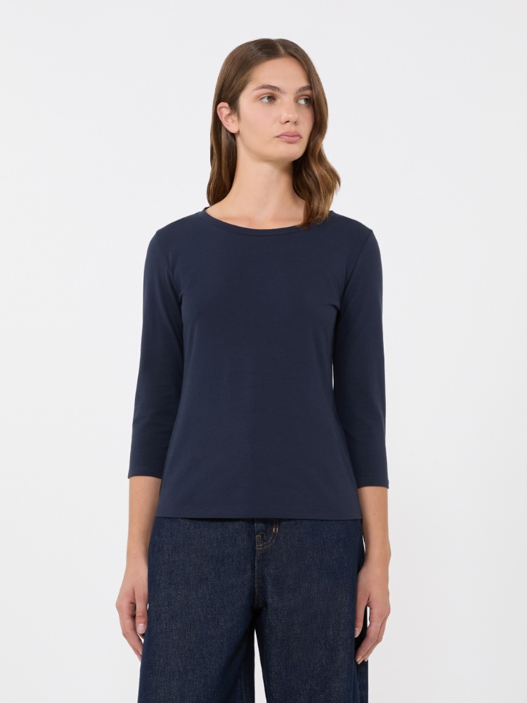 Stretch cotton T-shirt