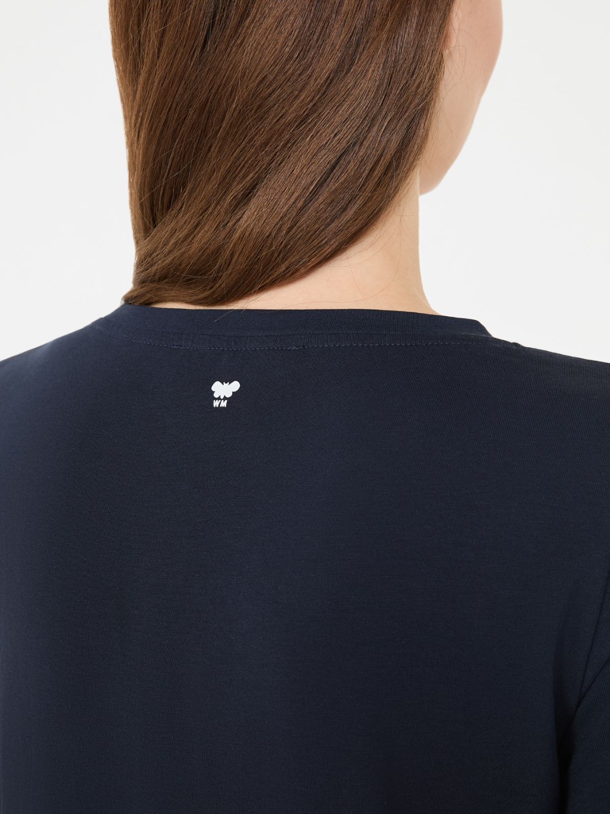 Basic cotton jersey T-shirt - NAVY - Max Mara - 6