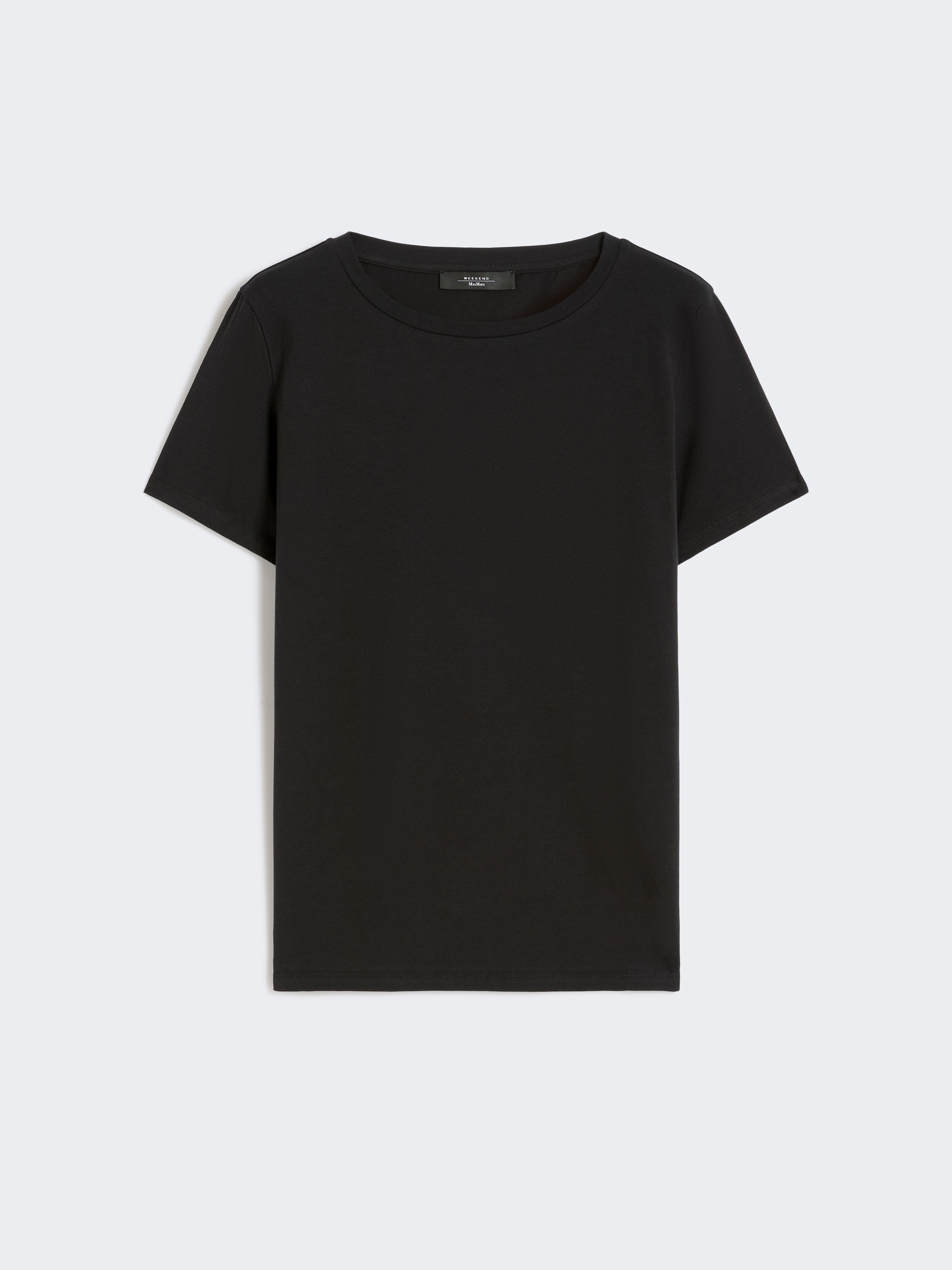 Basic cotton jersey T-shirt - BLACK - Max Mara - 5