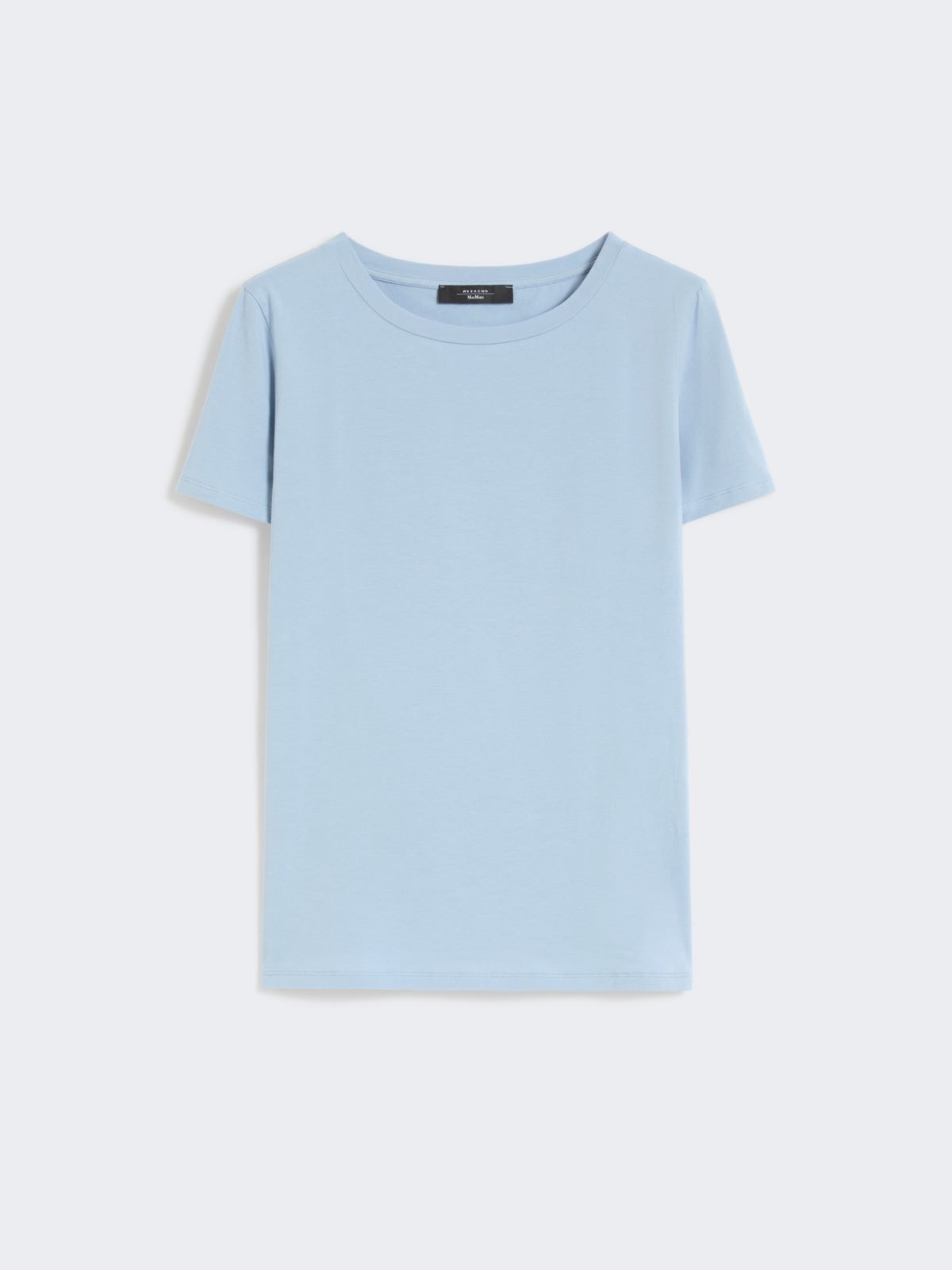 Basic cotton jersey T-shirt - LIGHT BLUE - Max Mara - 6