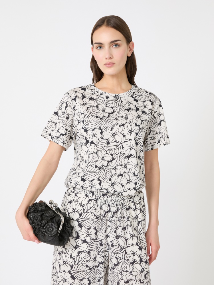 부쏠라 코튼 티셔츠 - BLACK - 4