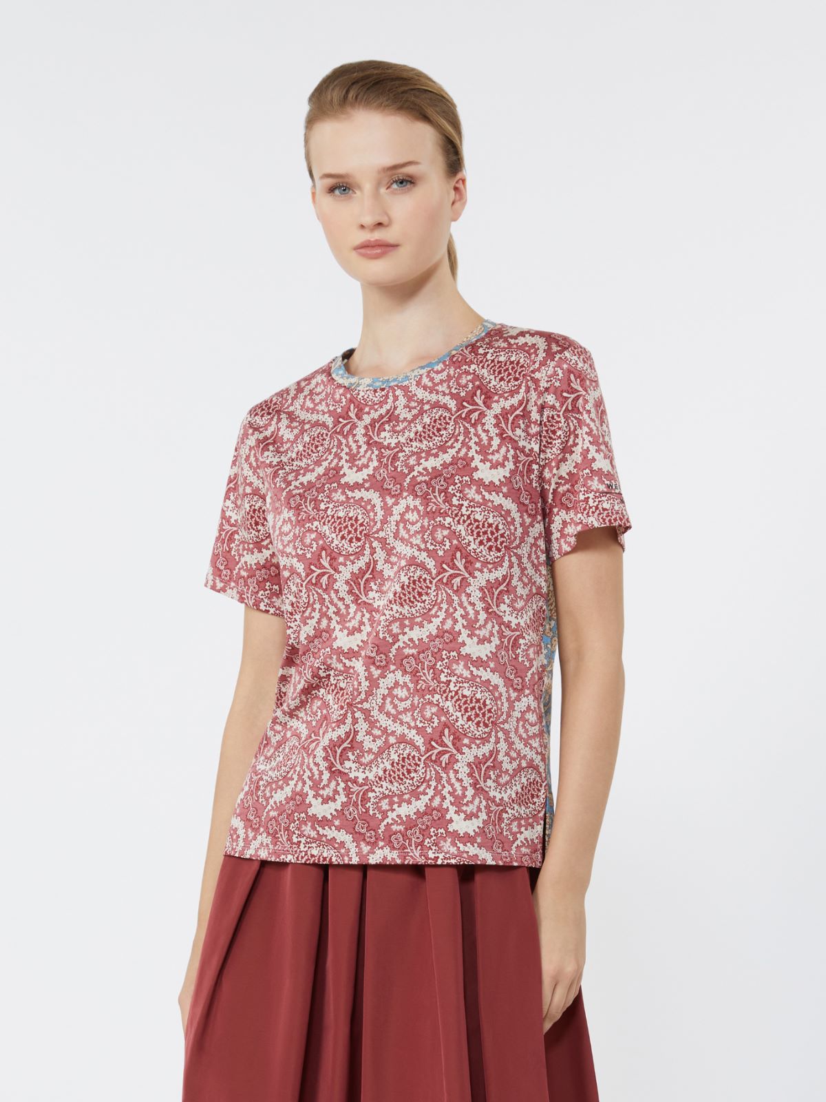 부쏠라 코튼 티셔츠 - CHERRY - 2