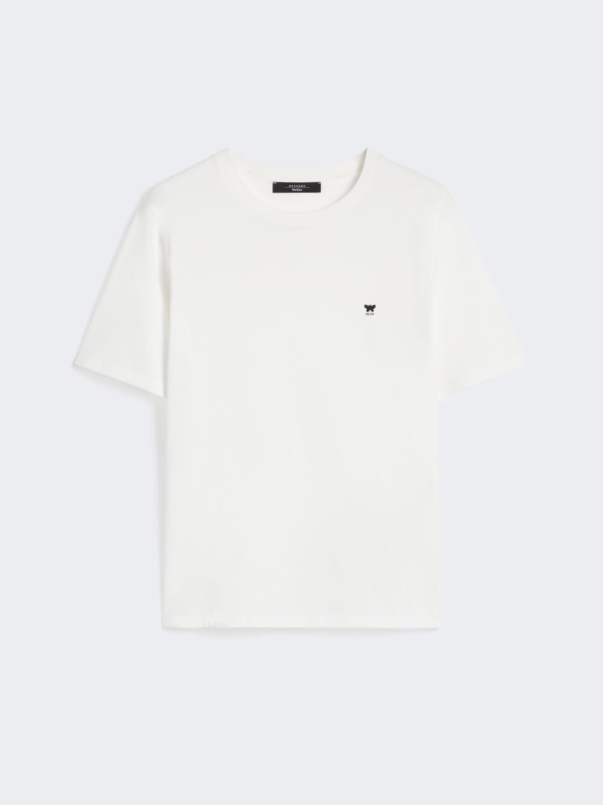 Cotton basic T-shirt - OPTICAL WHITE - Max Mara - 5