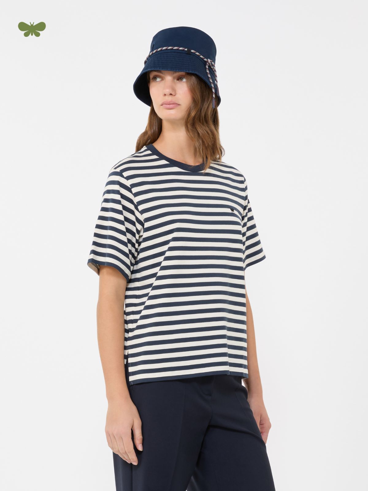 T-shirt simple en coton - ECRU - Max Mara - 5