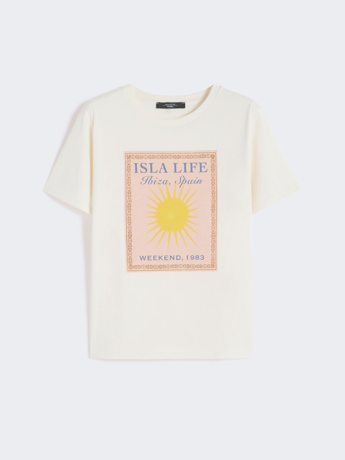 T-Shirt aus Baumwolljersey - ECRU - Max Mara - 5