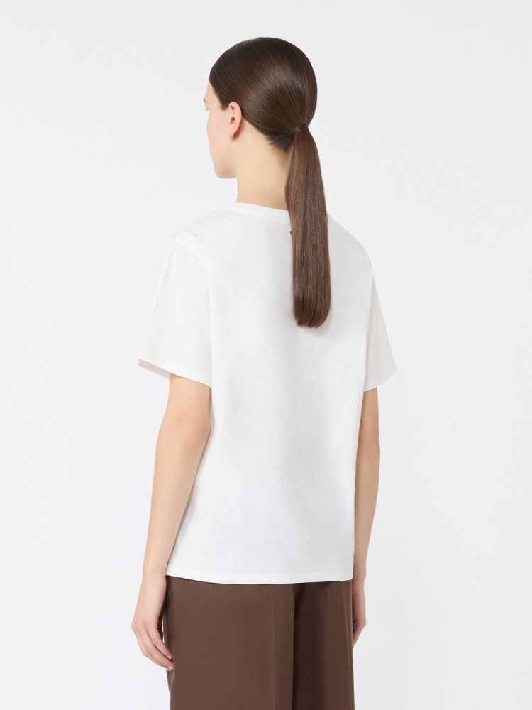 T-Shirt aus Baumwolljersey - WEISS - 3